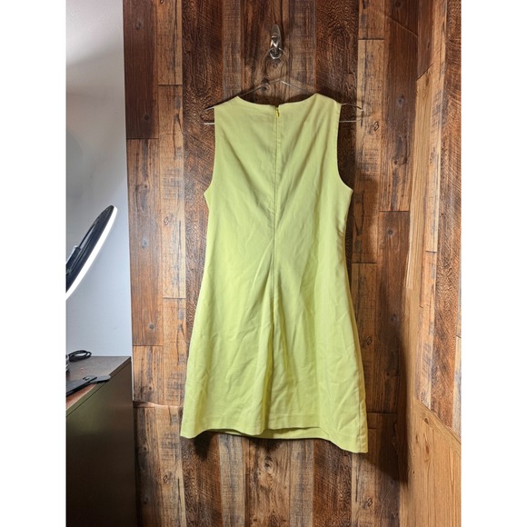 Banana Republic‎ Yellow Sleeveless V-Neck Sheath Dress Size 6 - Picture 2 of 5